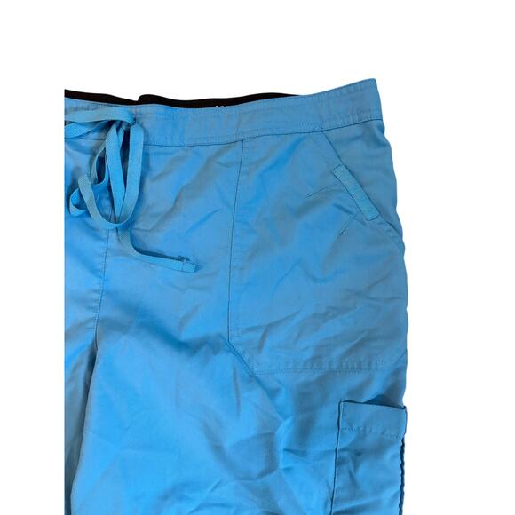 Greys Anatomy by Barco Scrub Pants 2XL Blue & Red Drawstring Waist Womens Lot 2 - Picture 11 of 12
